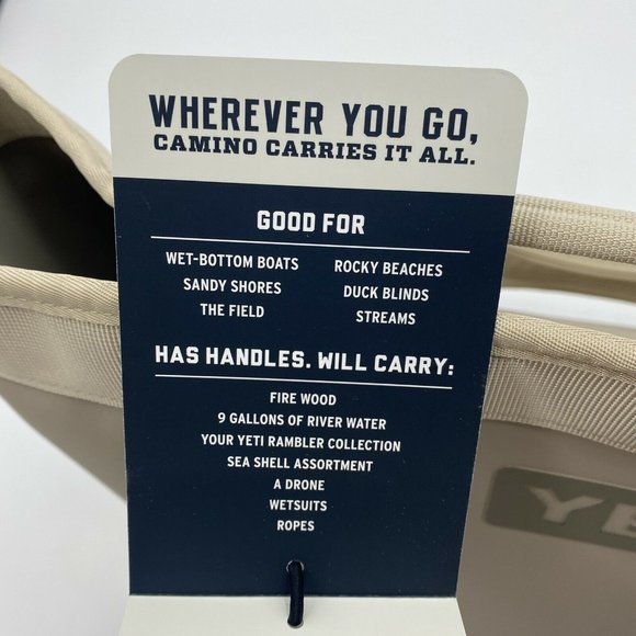 Yeti Camino Carryall 35 Tote Bag All Purpose Utility Everglade Sand Waterproof - Picture 7 of 10